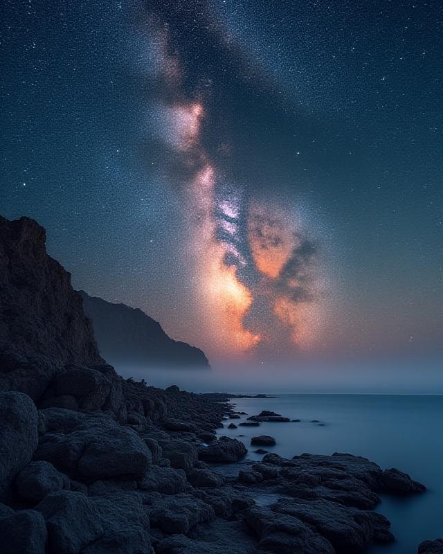 Млечный путь над горизонтом